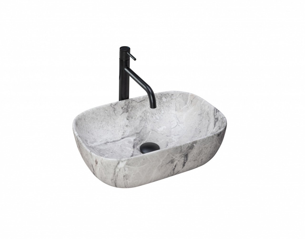 Lavoar Livia Stone Marmura ceramica sanitara - 46,5 cm