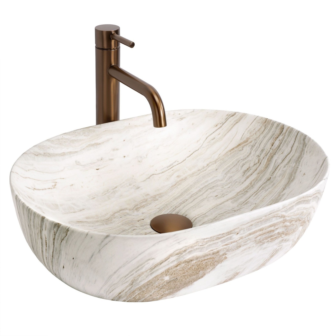 Lavoar pentru blat Rea Amelia Saturn 48