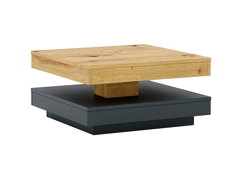 Masa de cafea Cotto stejar artizan/antracit L67xl67 cm