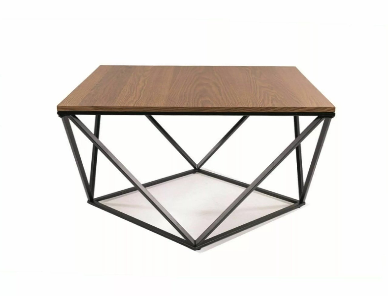 Masa de cafea Silver A nuc/negru L80xl80 cm