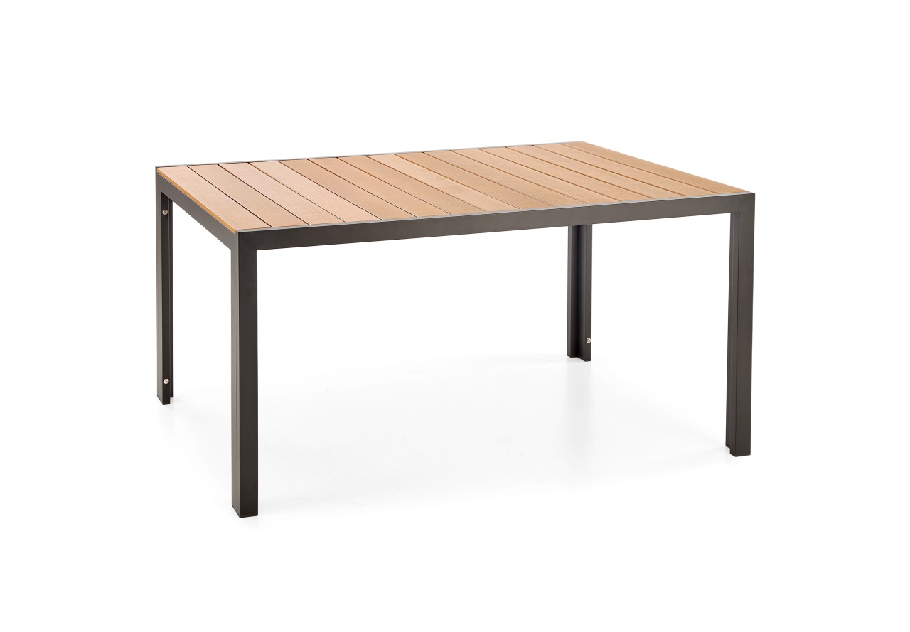 Masa dreptunghiulara Fierro maro/negru L150 cm