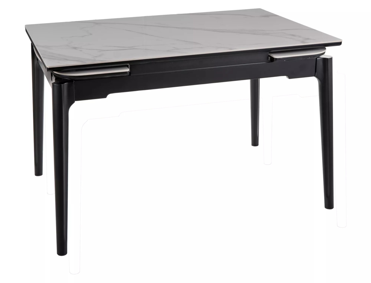 Masa extensibila Sento alb/negru L120-180xl80 cm - 2 | YEO