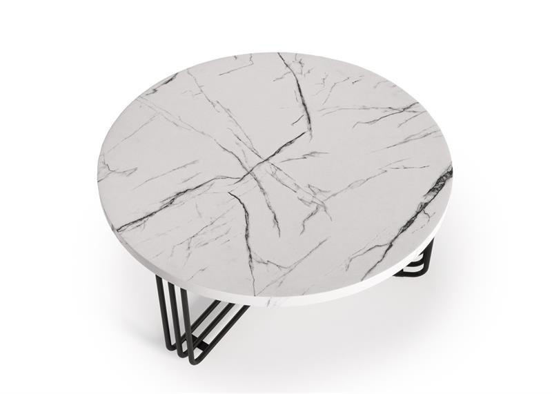 Masuta cafea Antica marble alba – H36 cm - 1 | YEO