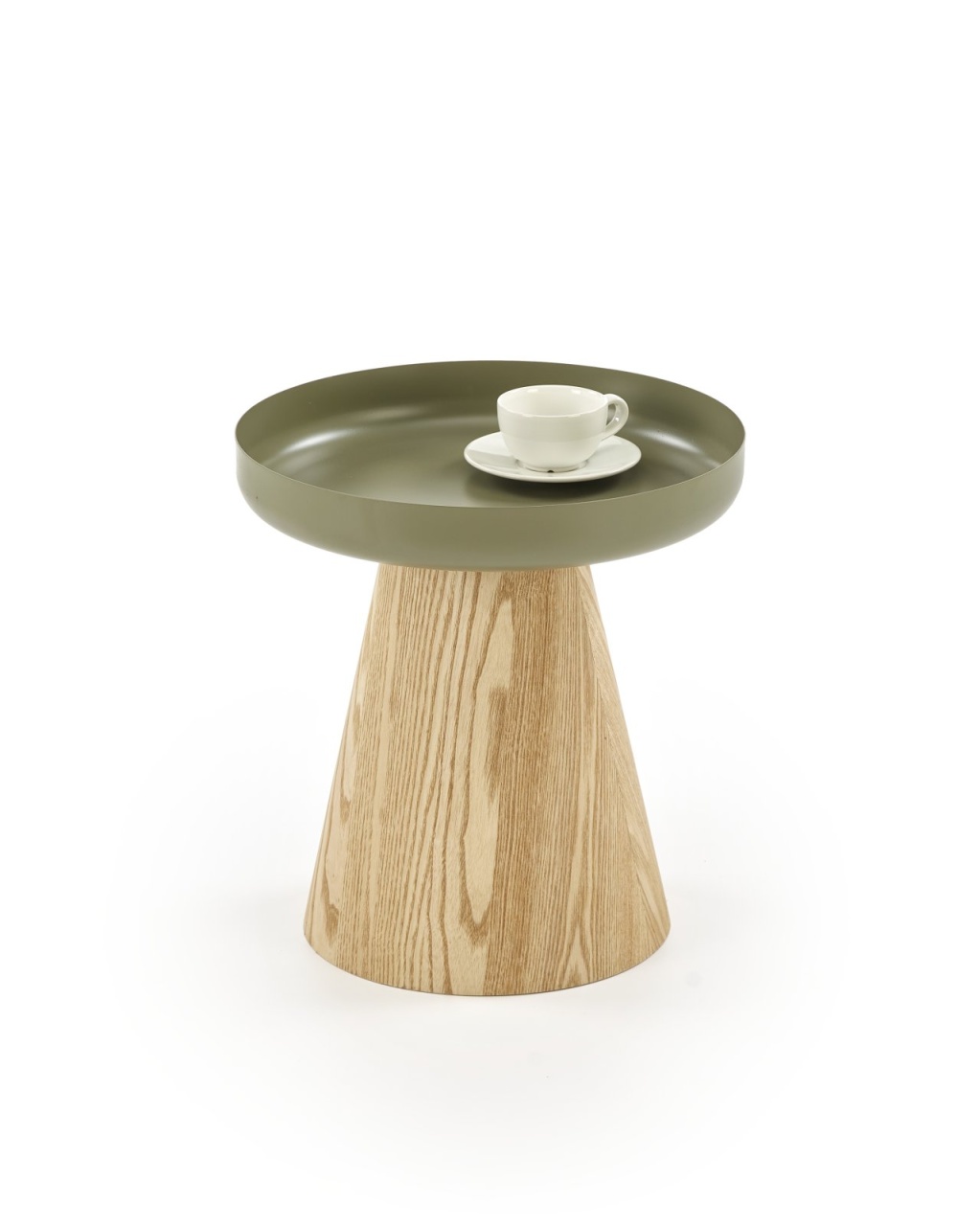 Masuta de cafea Gina natur/verde ø40/h42 cm