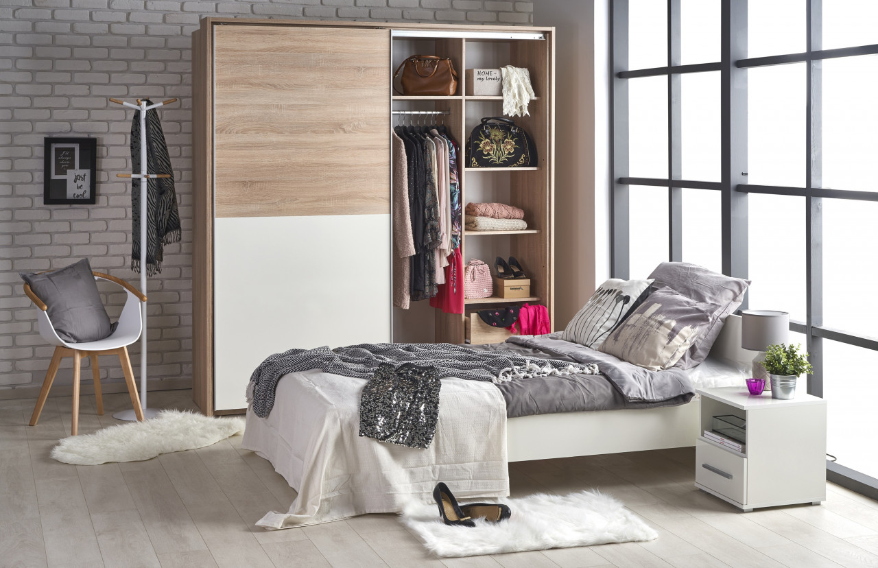 Noptiera Lima SN-1 alb/alb L39 cm - 1 | YEO