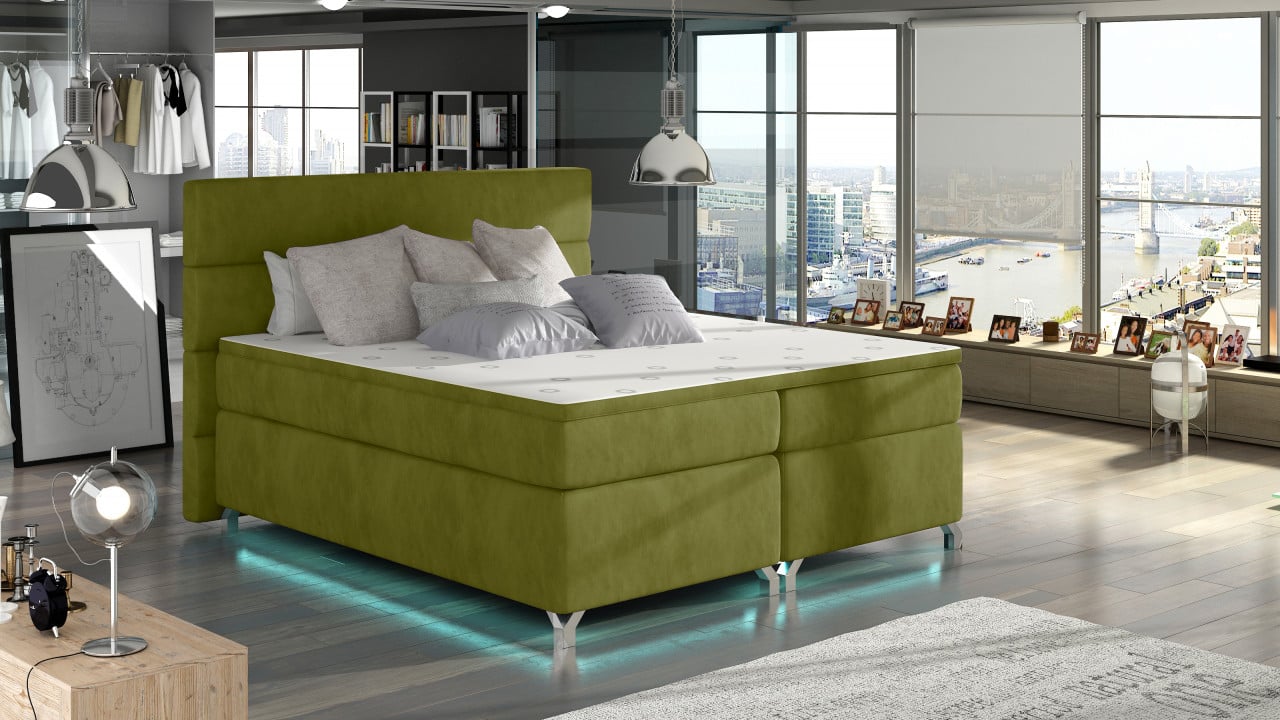 Pat boxspring Amadeo LED 180x200 cm Riviera 36