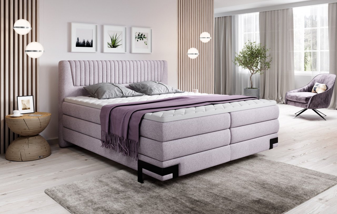 Pat tapitat boxspring Palio 160x200 cm