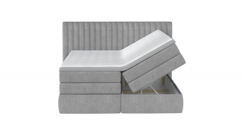 Pat tapitat tip boxspring Minola – 180/200, L217 x l199 x h121 cm - 3 | YEO