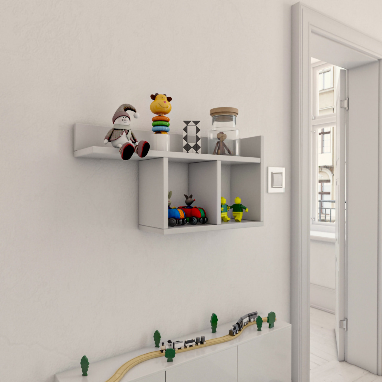 Raft de perete Room alb