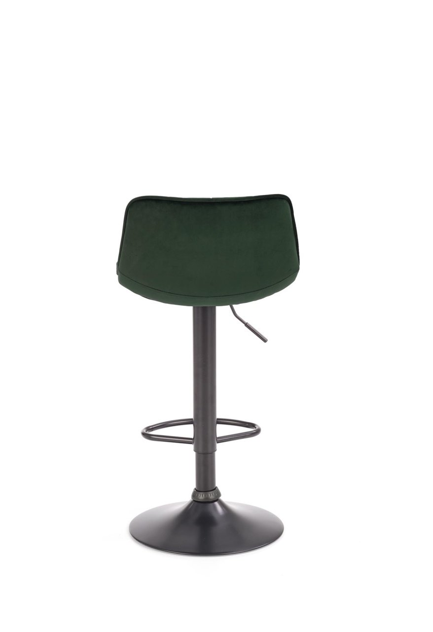 Scaun de bar H-95 velvet verde - 2 | YEO