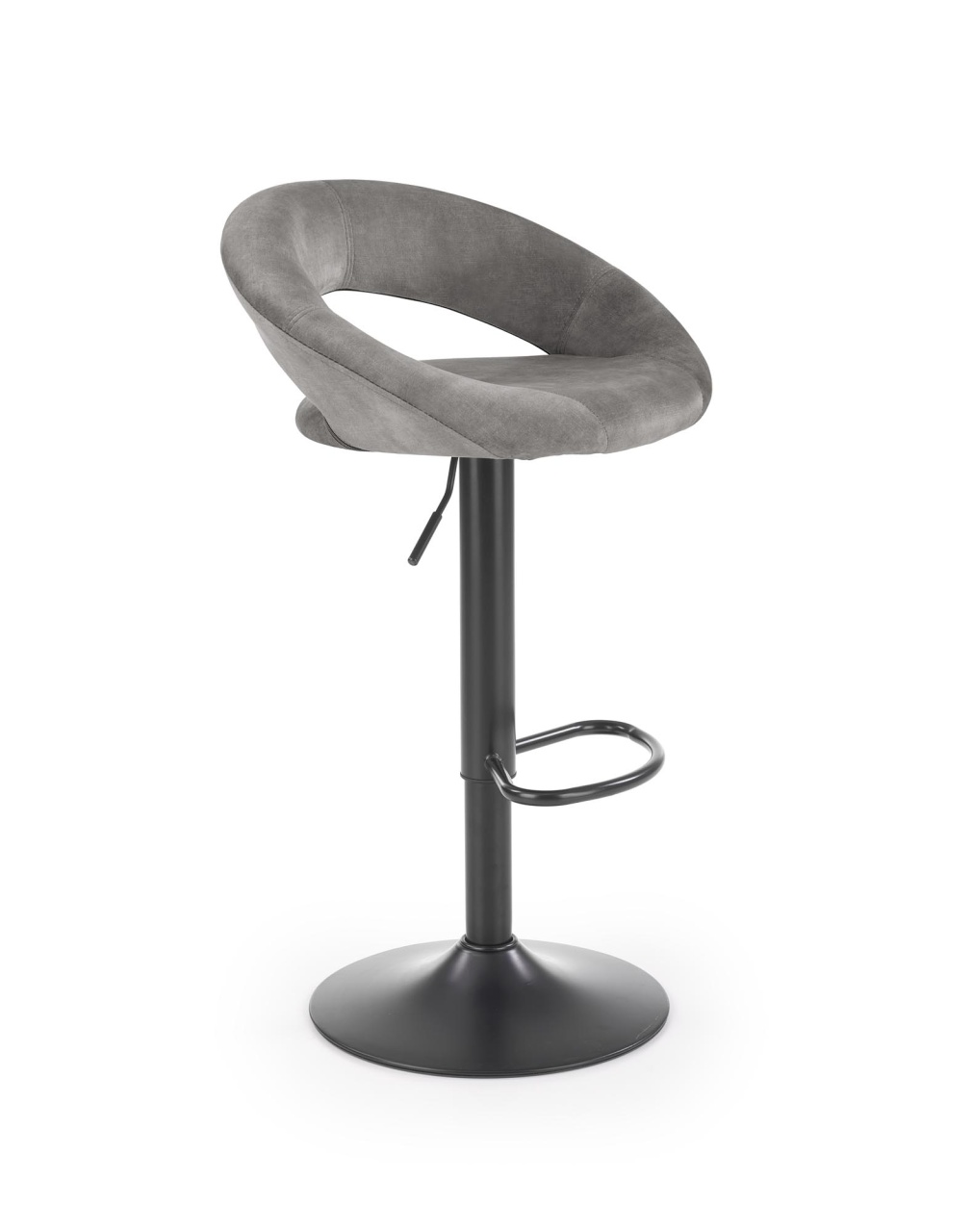 Scaun de bar H102 velvet gri - 5 | YEO