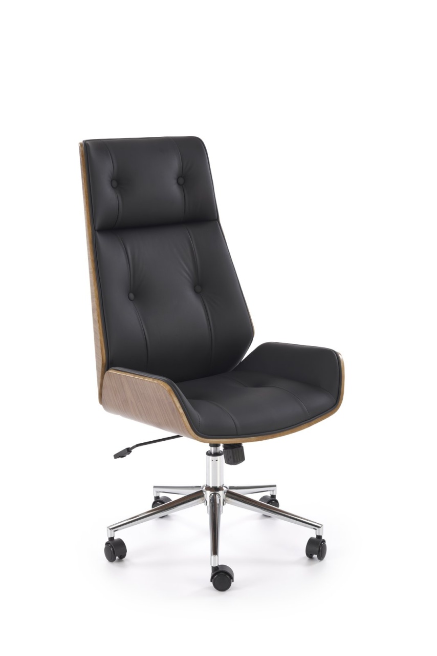 Scaun de birou Webster negru/nuc H122 cm