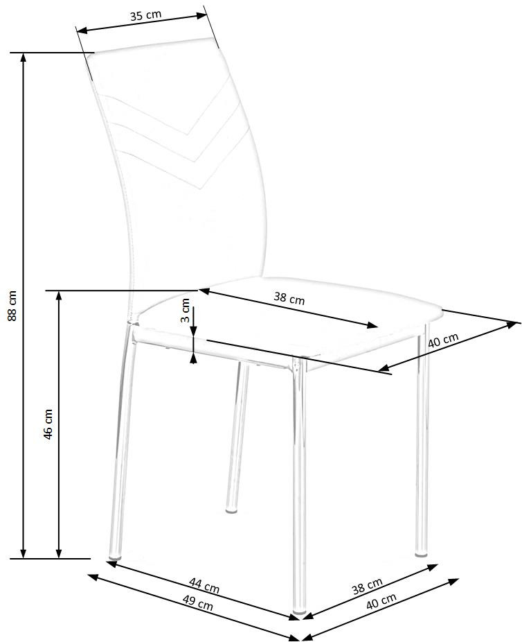 Scaun K137 piele ecologica gri - 2 | YEO