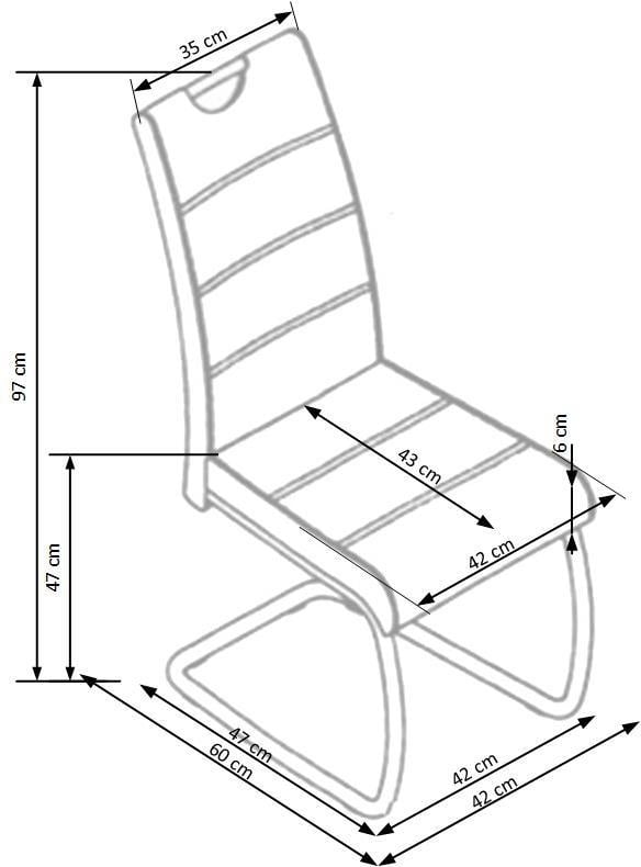 Scaun K349 material gri - 5 | YEO