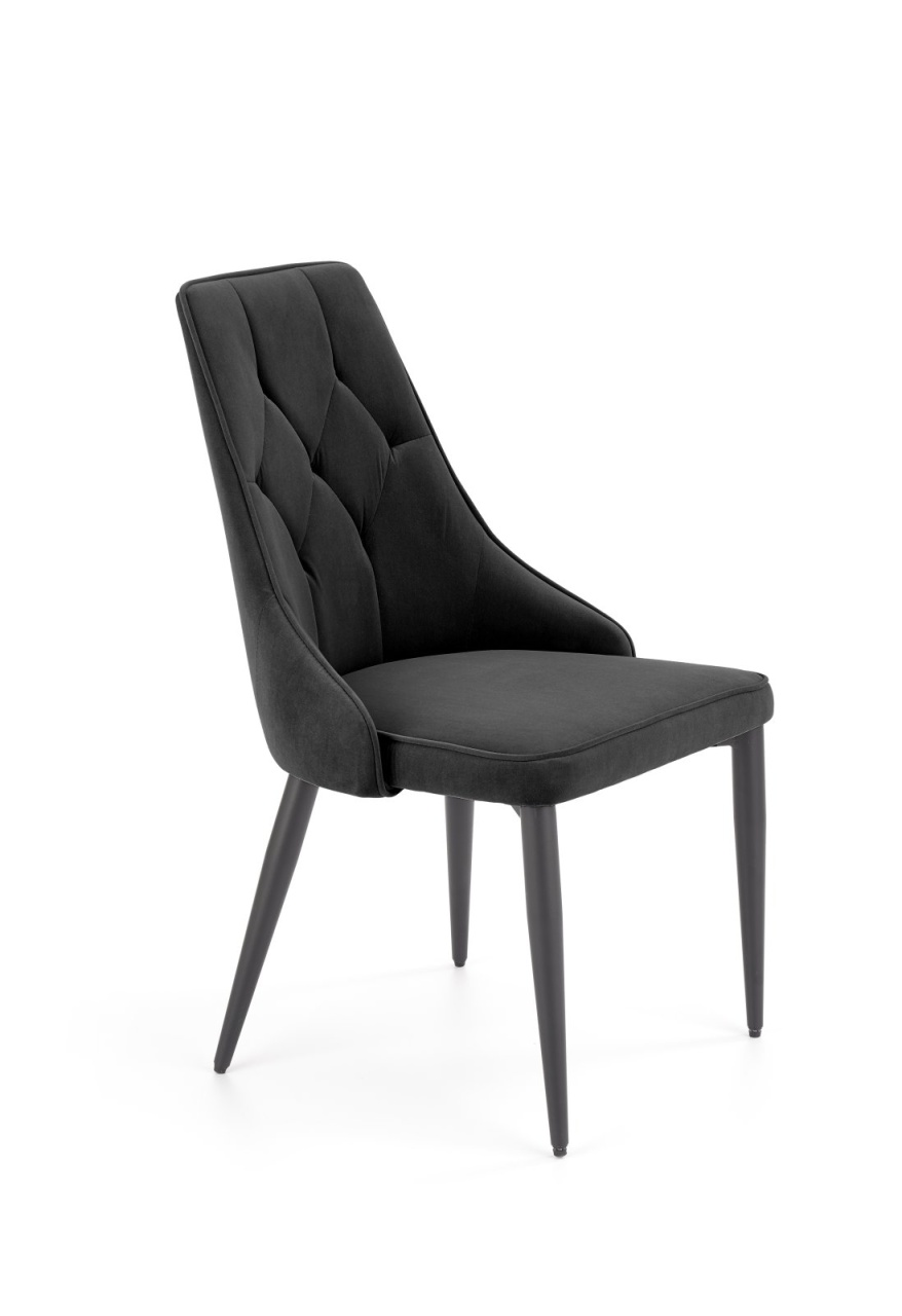 Scaun K365 velvet negru