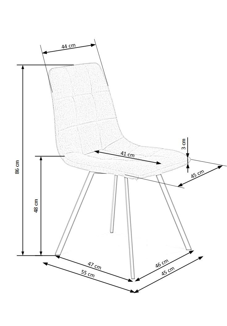 Scaun K402 material bej - 2 | YEO