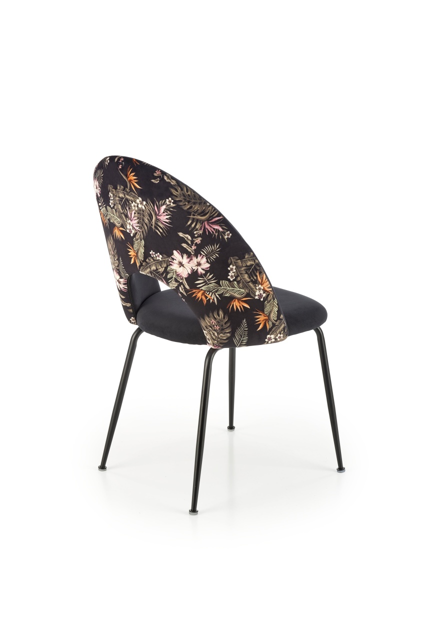 Scaun K505 negru/floral - 5 | YEO