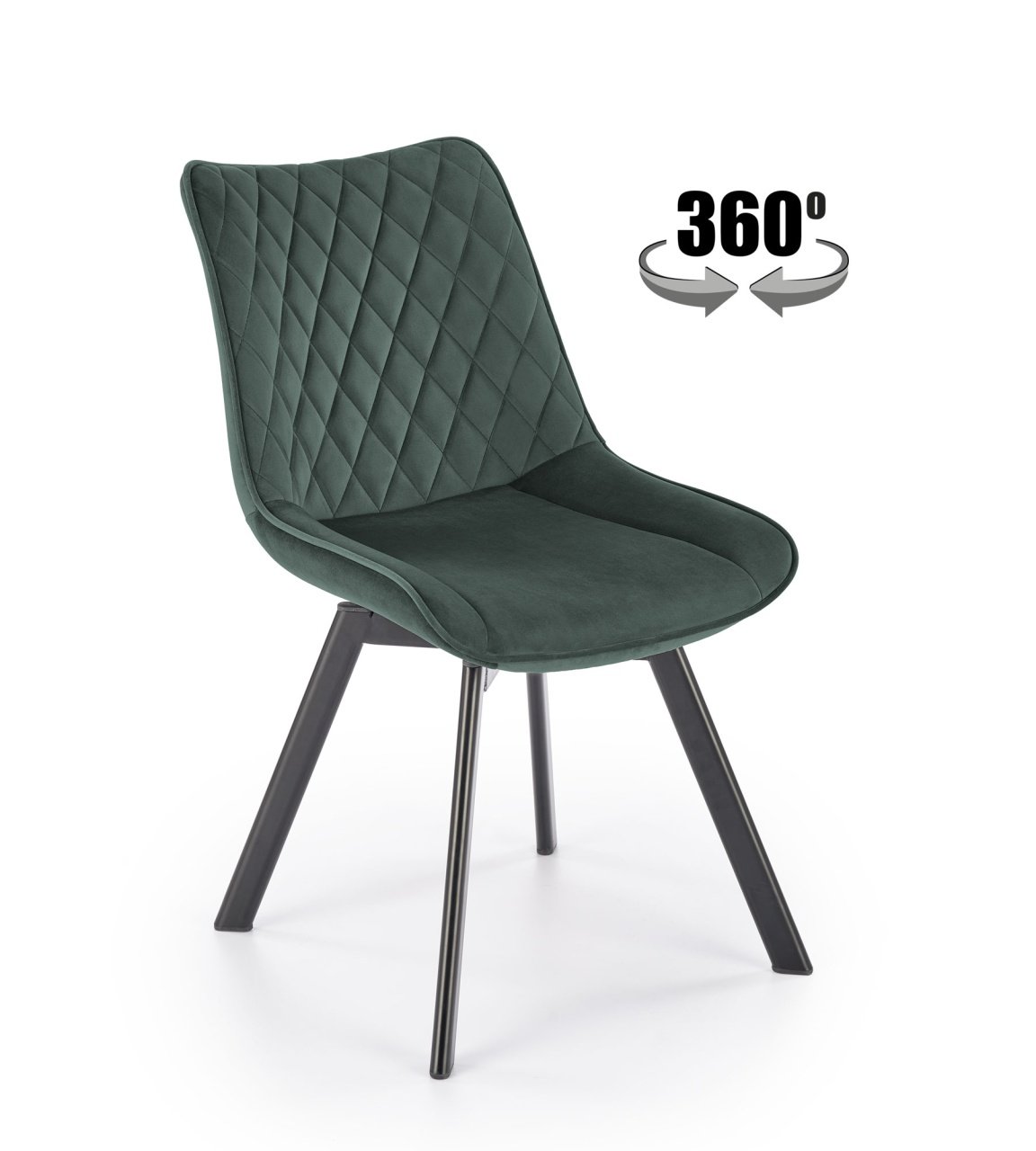 Scaun K520 velvet verde