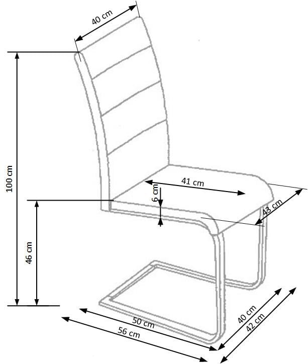 Scaun K85 piele ecologica gri - 2 | YEO