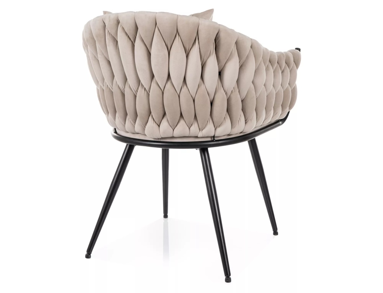 Scaun Nuvo velvet bej deschis/negru Blu30 - 2 | YEO