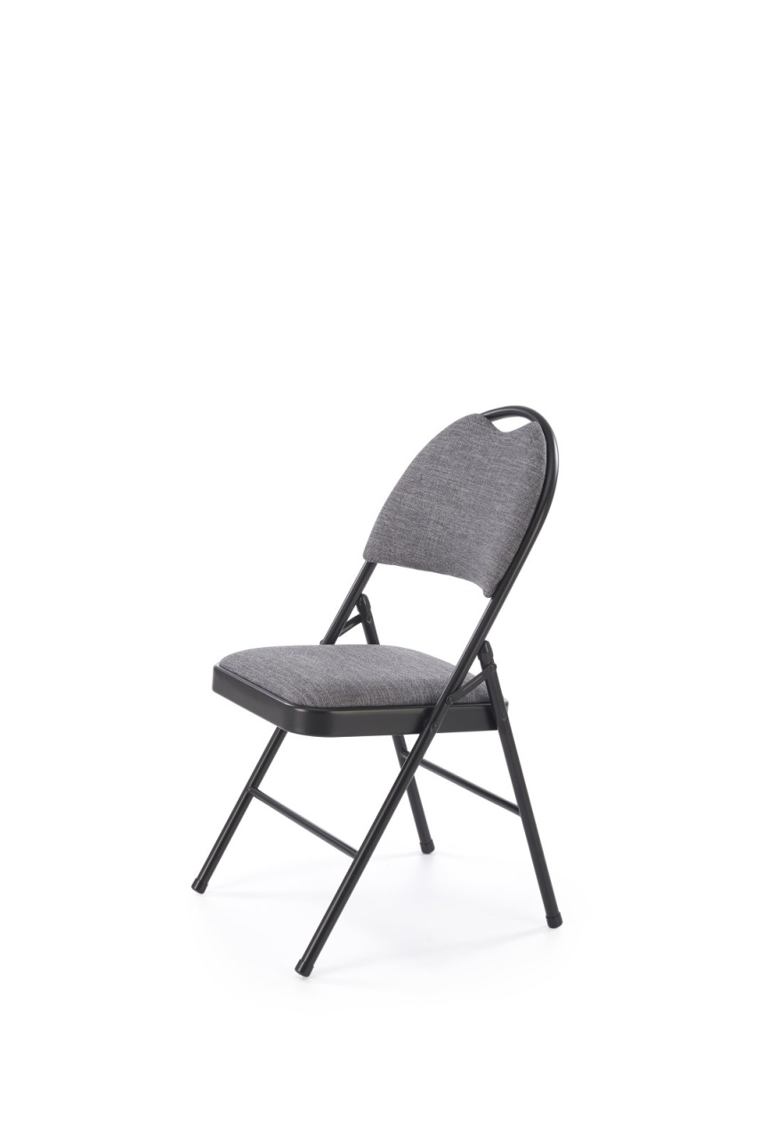 Scaun pliabil K566 negru/gri H86 cm