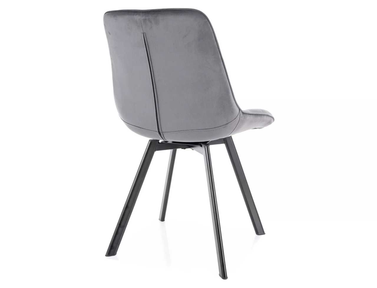 Scaun rotativ Monti velvet gri/negru Blu14 - 1 | YEO