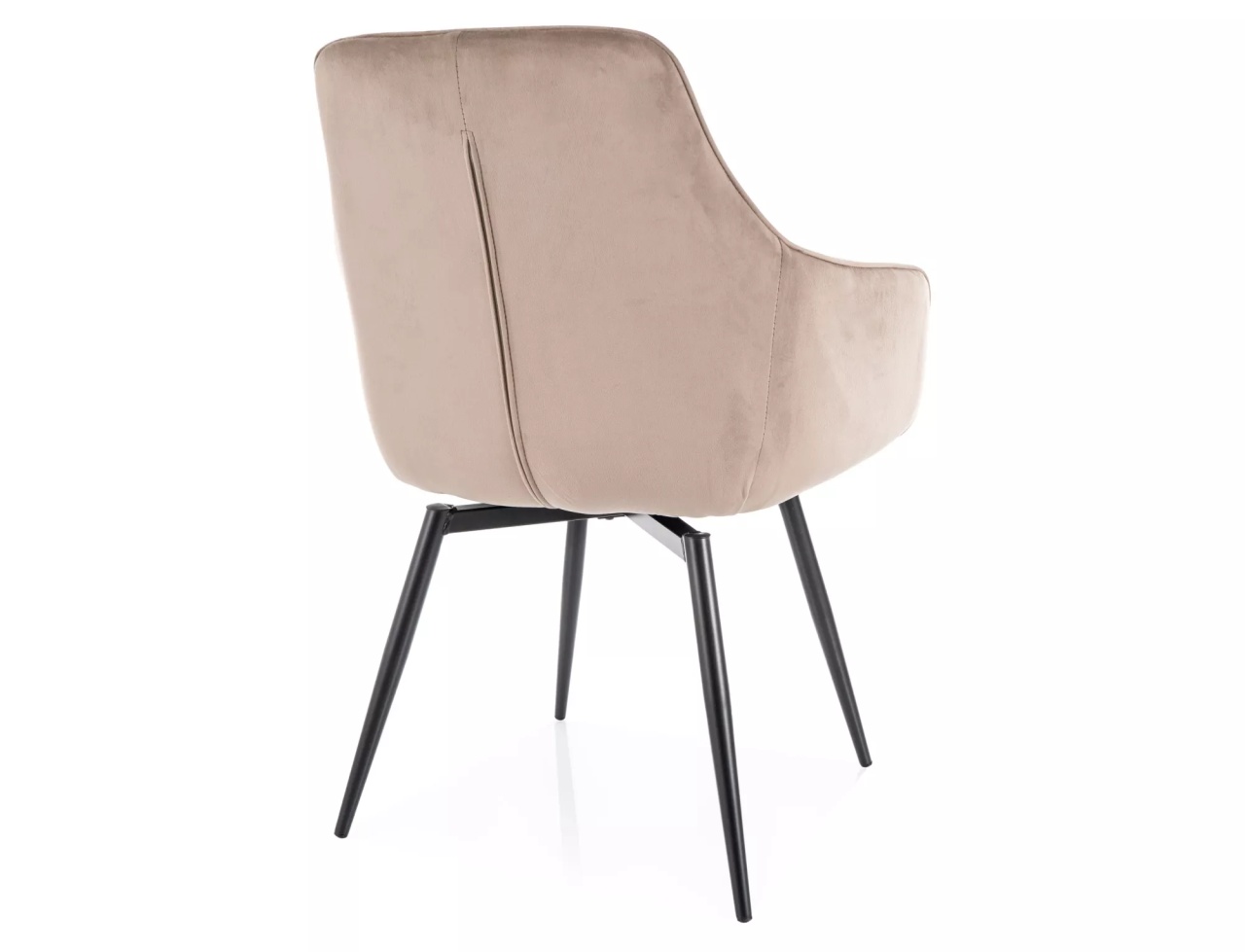 Scaun rotativ Servio velvet bej inchis/negru Blu40 - 1 | YEO