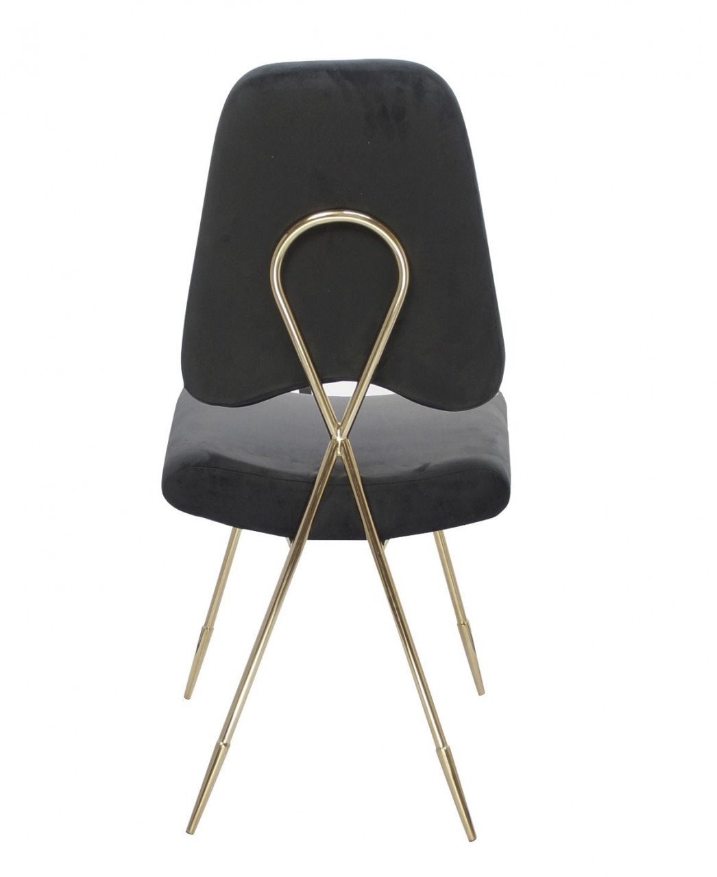 Scaun tapitat Salvadore negru/gold – H93 cm - 1 | YEO