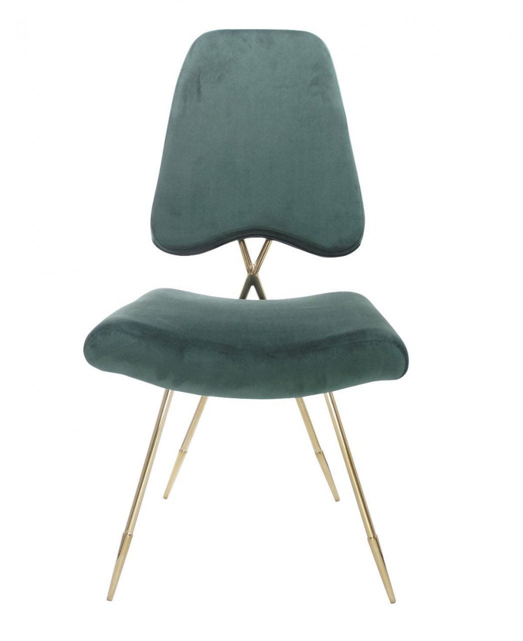 Scaun tapitat Salvadore verde/gold – H93 cm - 2 | YEO