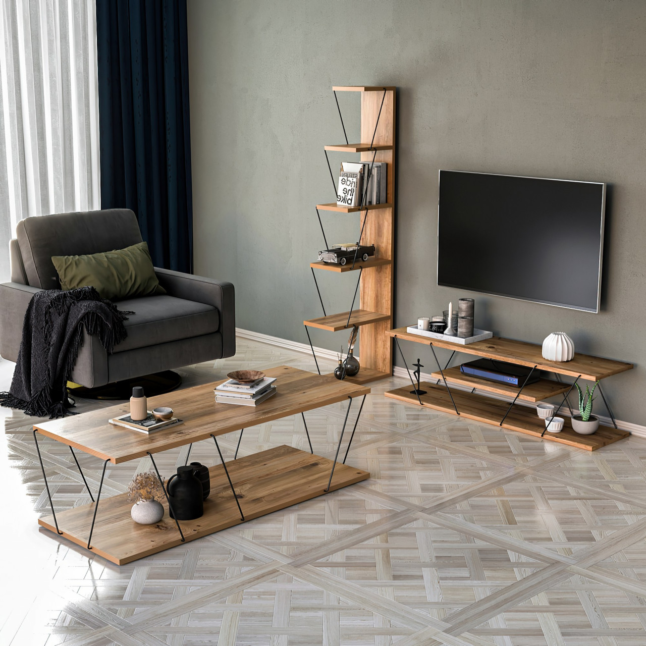 Set mobilier living Epsilon pin