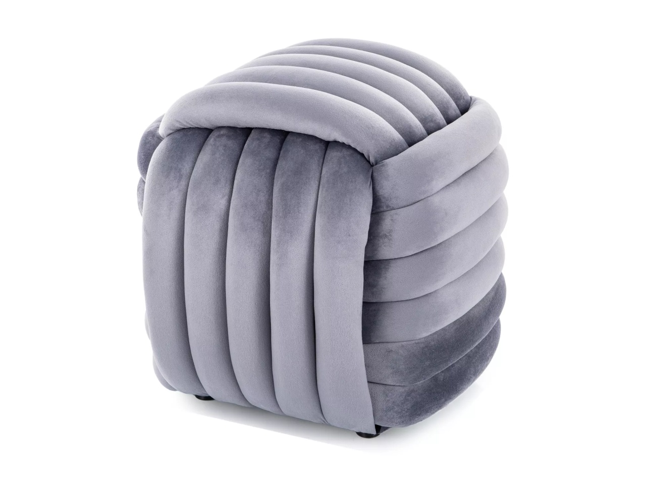 Taburet Bruni velvet gri Tap.252