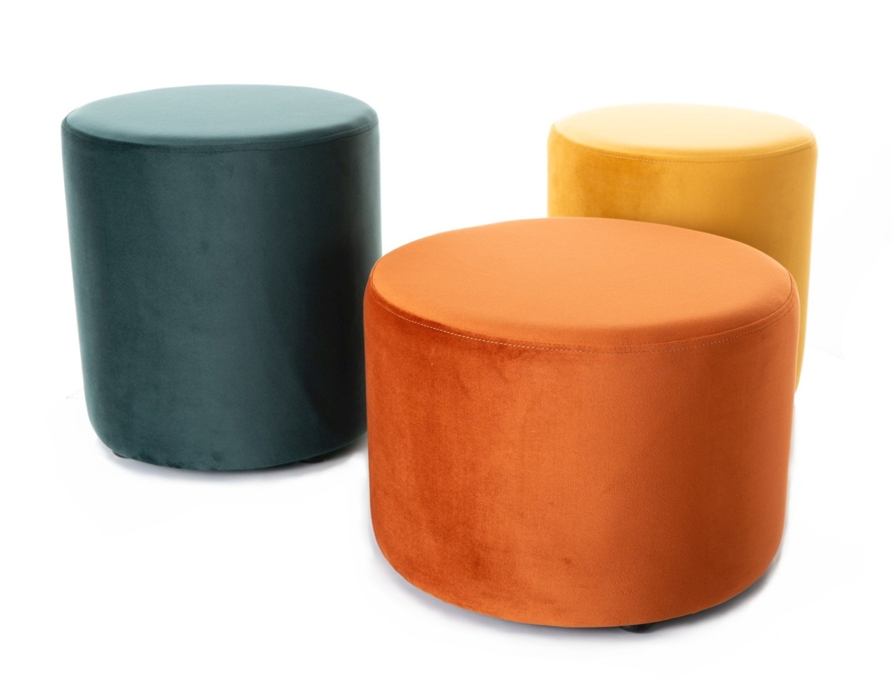 Taburet Doti C velvet cinnamon Blu4215 ø33 cm - 1 | YEO