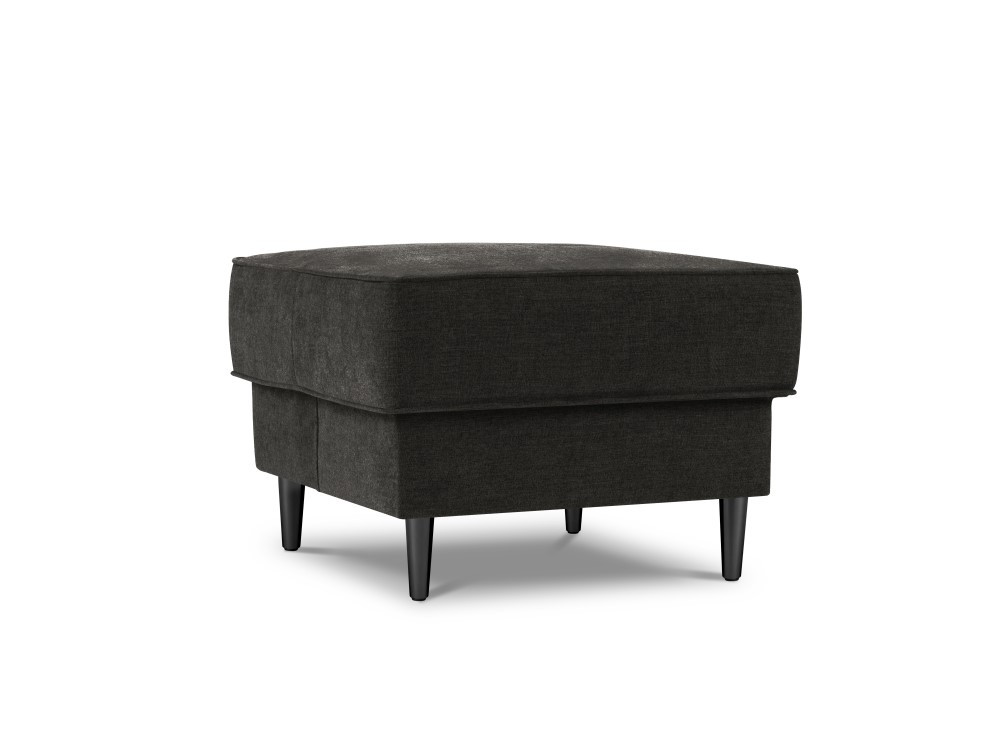 Poze Taburet Fano tapitat picioare negre – L64 x l64 x h44