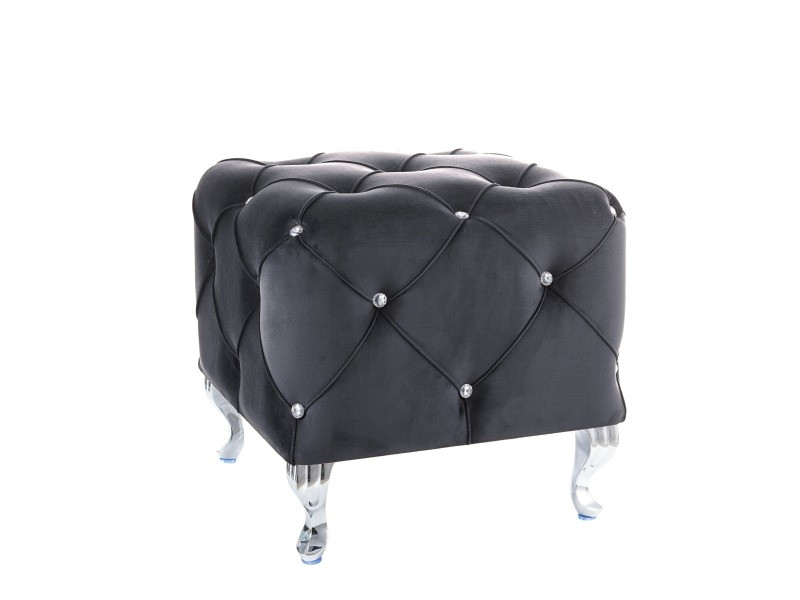 Taburet Hestia K velvet negru Blu19