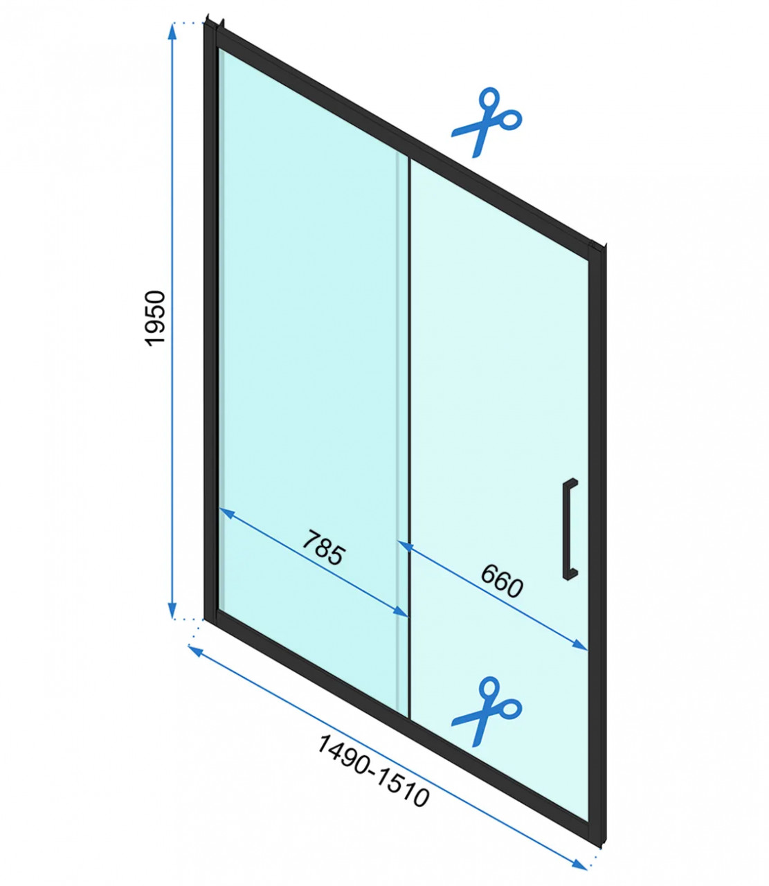 Usa de dus culisanta Rapid Slide 150 argintie - 4 | YEO