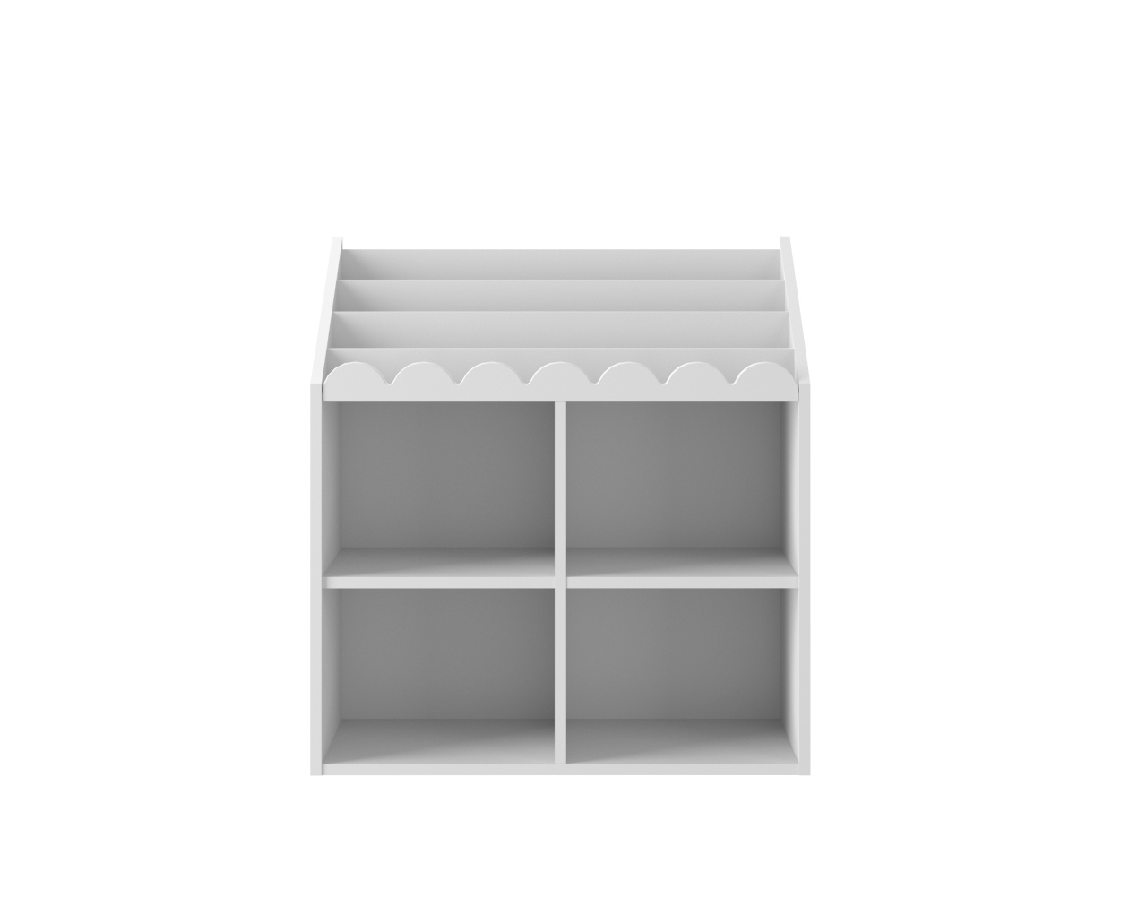 Biblioteca pentru copii Book Nook alba H76 cm - 1 | YEO