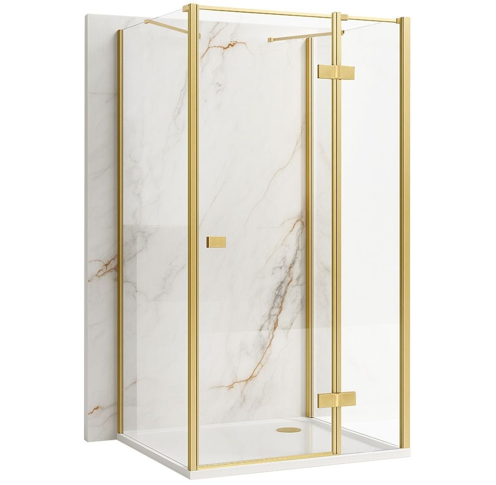 Cabina de dus Rea Atlas 80x80 Brush Gold