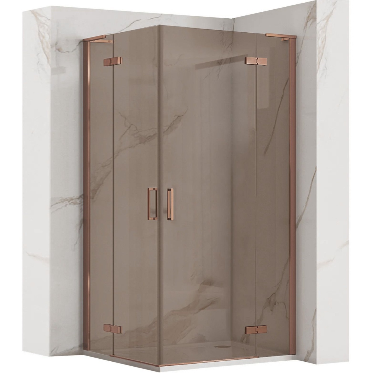 Cabina dus REA Hugo Double 90x100 Copper Brush