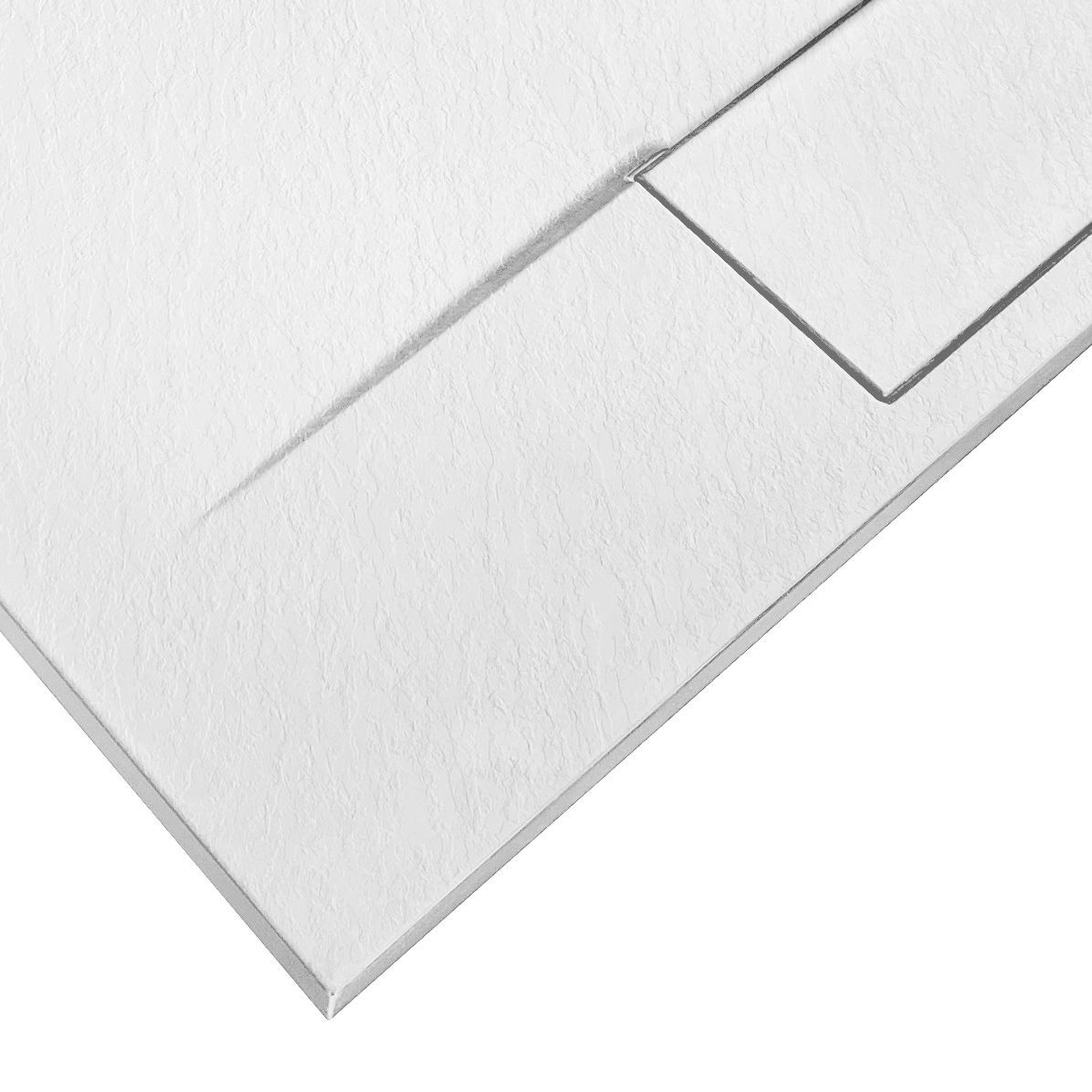 Cadita pentru dus Bazalt Long alba 80x100 - 4 | YEO