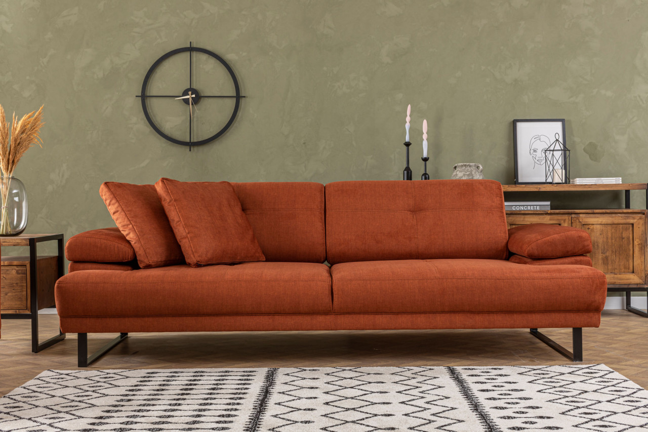 Canapea cu 3 locuri Mustang - Orange