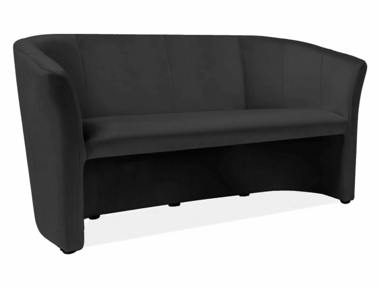 Canapea TM-3 velvet negru/wenge Blu19