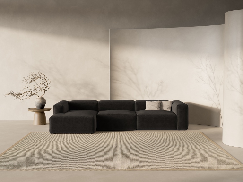 Coltar 4 locuri Bergamo stofa L344 cm