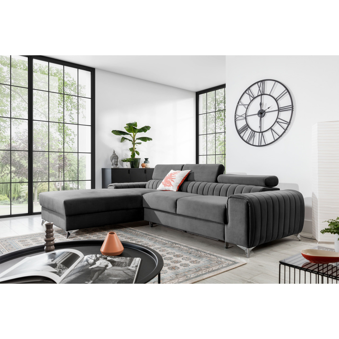Coltar extensibil Grayson pe stanga Velvetmat 4 - 2 | YEO