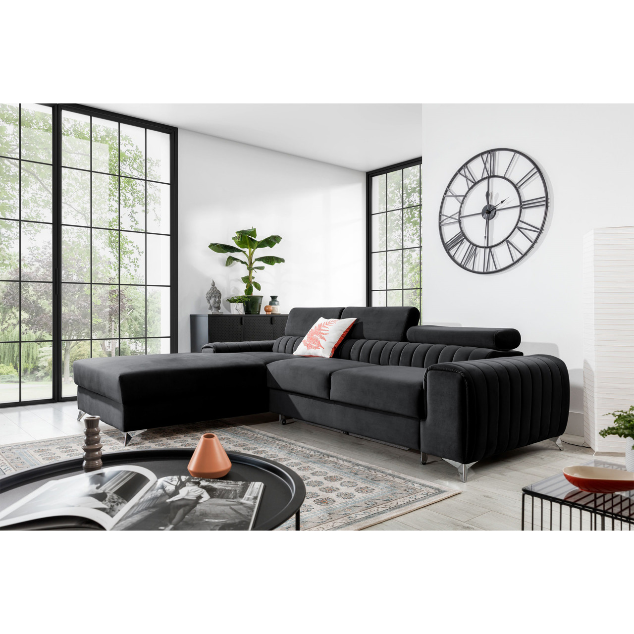 Coltar extensibil Grayson pe stanga Velvetmat 6 - 2 | YEO
