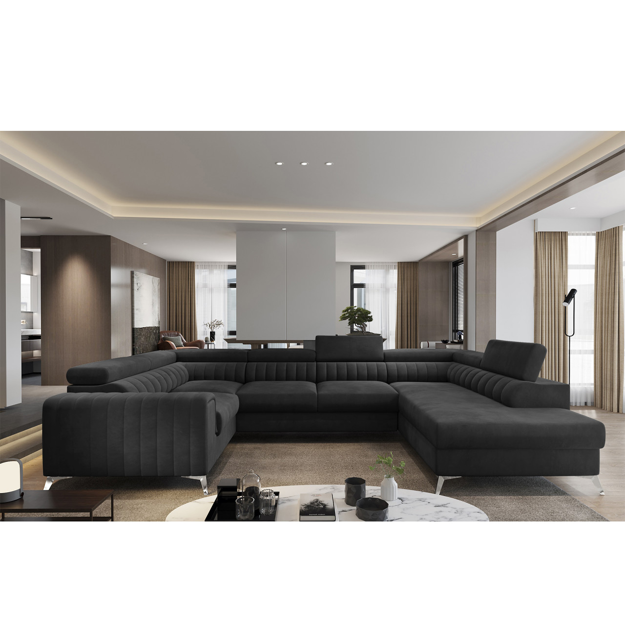 Coltar extensibil Louis pe dreapta Velvetmat 6 - 1 | YEO