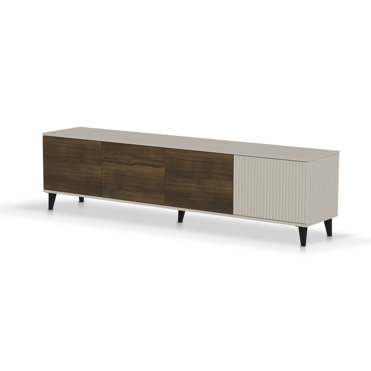 Comoda TV Random 2 RTV-3 casmir/nuc/negru L200 cm