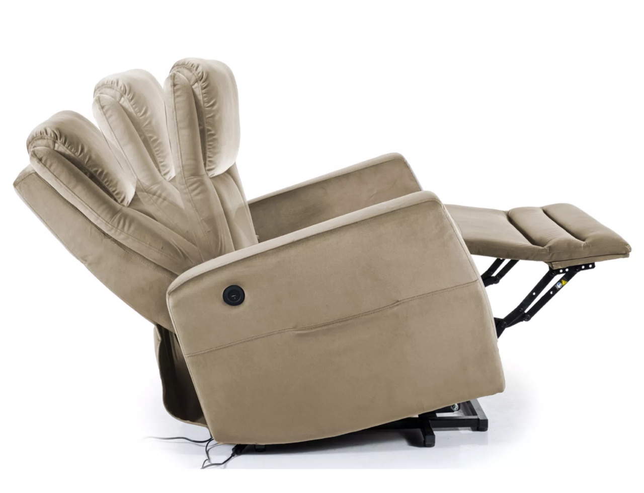 Fotoliu recliner Adonis velvet bej inchis Blu40 - 1 | YEO