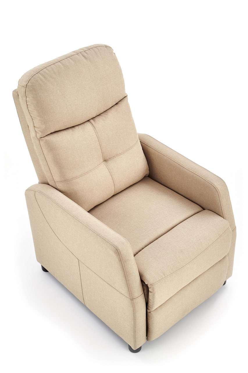 Fotoliu recliner Felipe stofa bej H103 cm - 2 | YEO