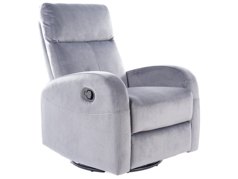 Fotoliu recliner Olimp velvet gri Blu14