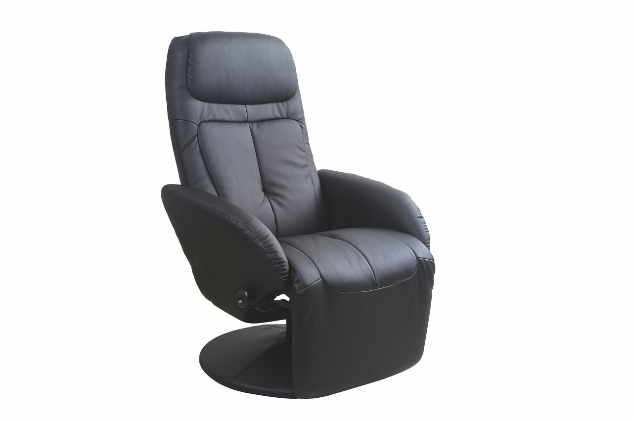 Fotoliu recliner tapitat Optima negru - H 84-101 cm - 2 | YEO